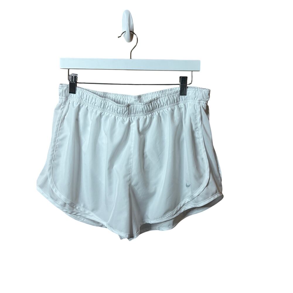 Nike Womens Dri-FIT Tempo Running Shorts White Size XL